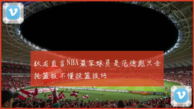 狄龙直言NBA最笨球员是范德彪只会抢篮板不懂投篮技巧